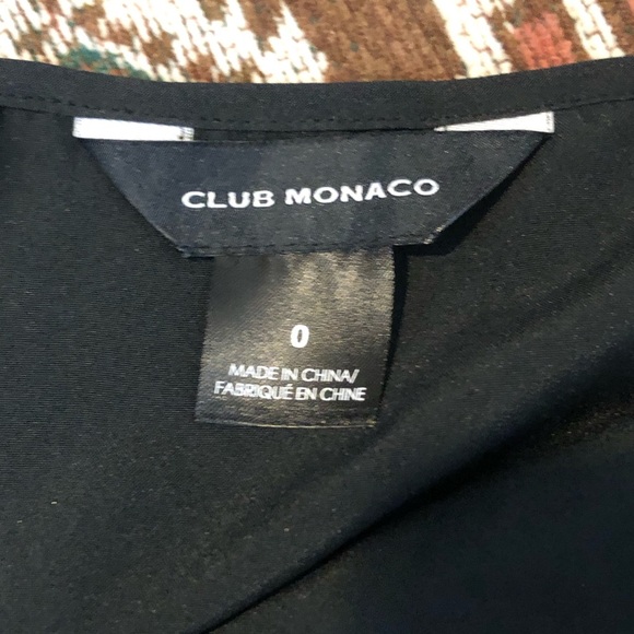 Club Monaco Little Black Slip Dress, Adjustable Straps - Picture 4 of 9